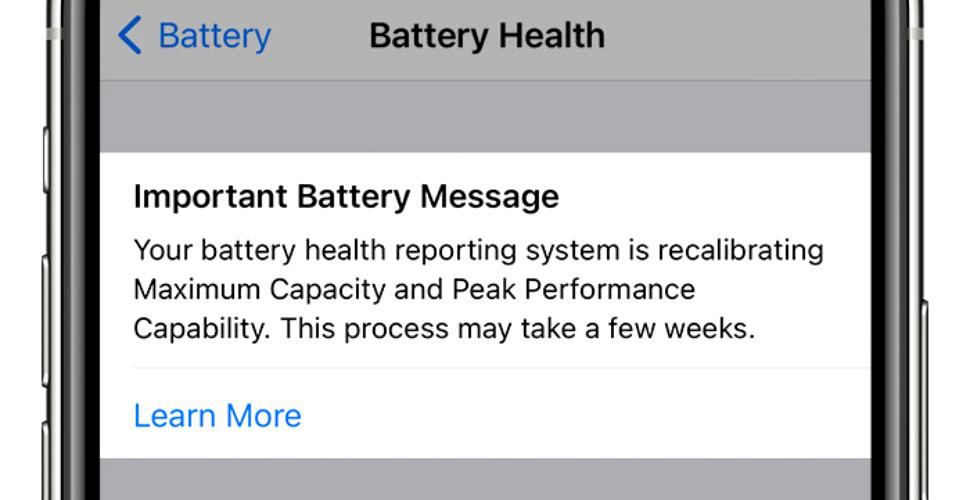 Upgrading to iOS 14.5 triggers battery recalibration on iPhone phones