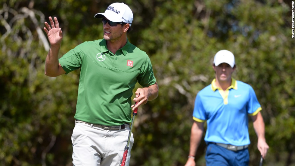 Scott stretches lead over McIlroy at Australian Open