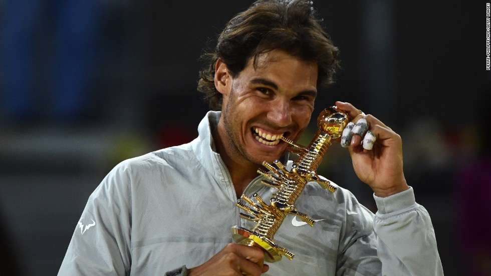 Rafael Nadal wins in Madrid as injury forces Kei Nishikori to retire
