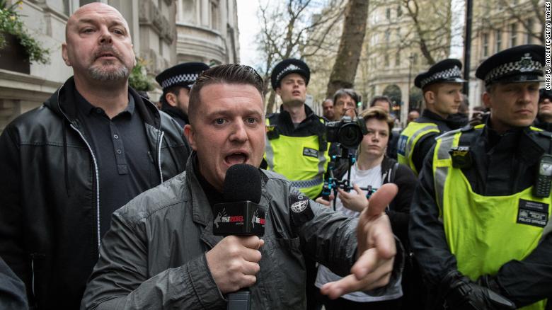 A jailed UK far-right activist has gained some big-name US supporters