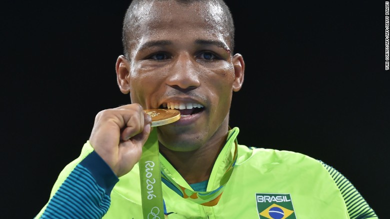 Rio Olympics: Robson Conceicao wins first boxing gold for Brazil