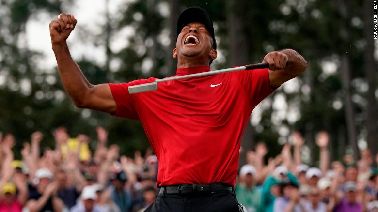 Tiger Woods charge lights up Masters as five major champions share lead