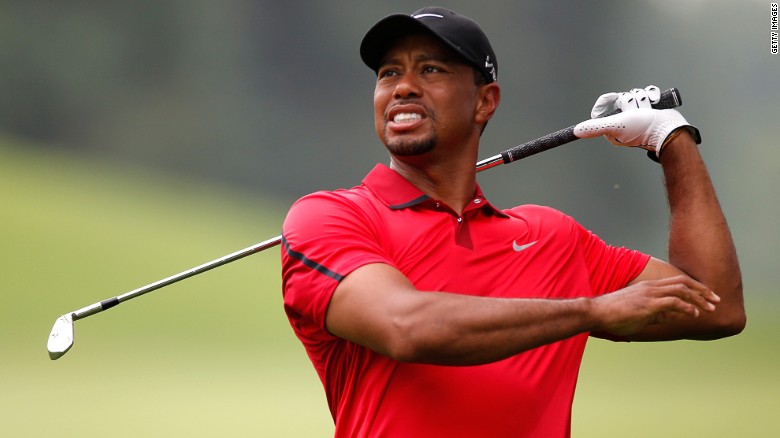 Tiger Woods takes a break from golf