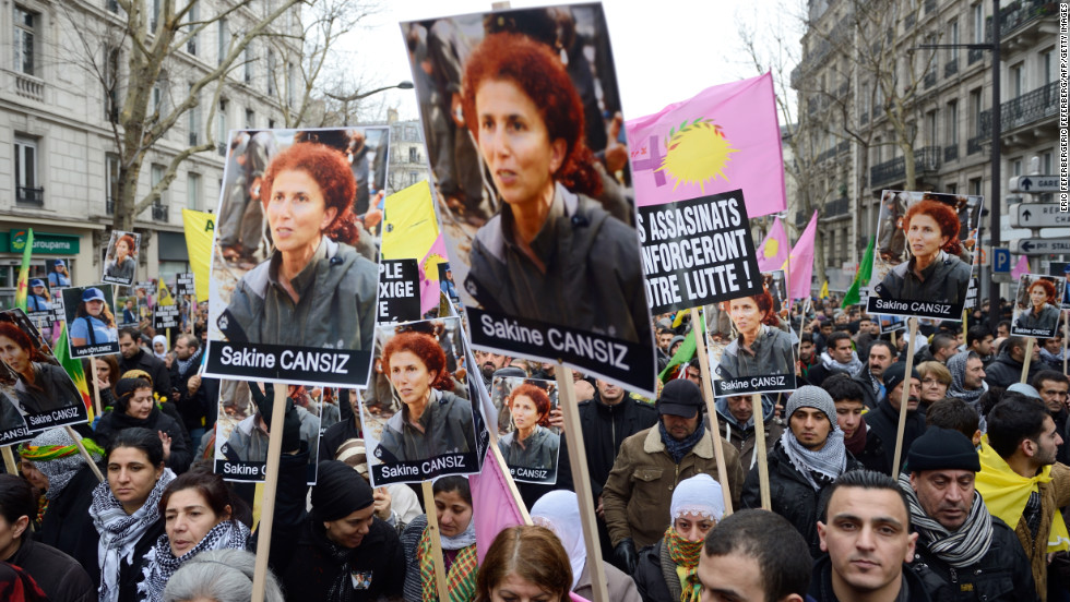 Kurds rally in Paris over murder of 3 women activists