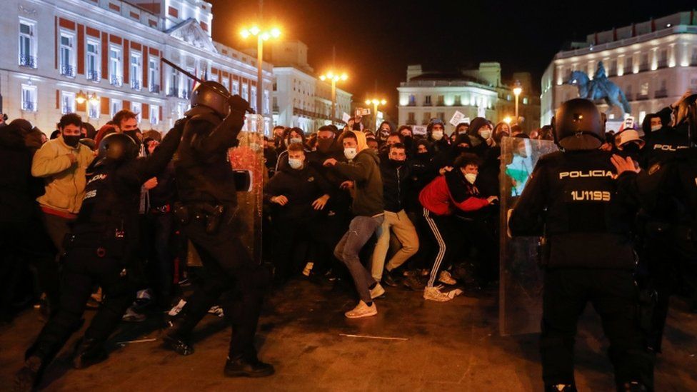 Pablo Hasél protests: Violence in Spanish cities over rapper’s jailing