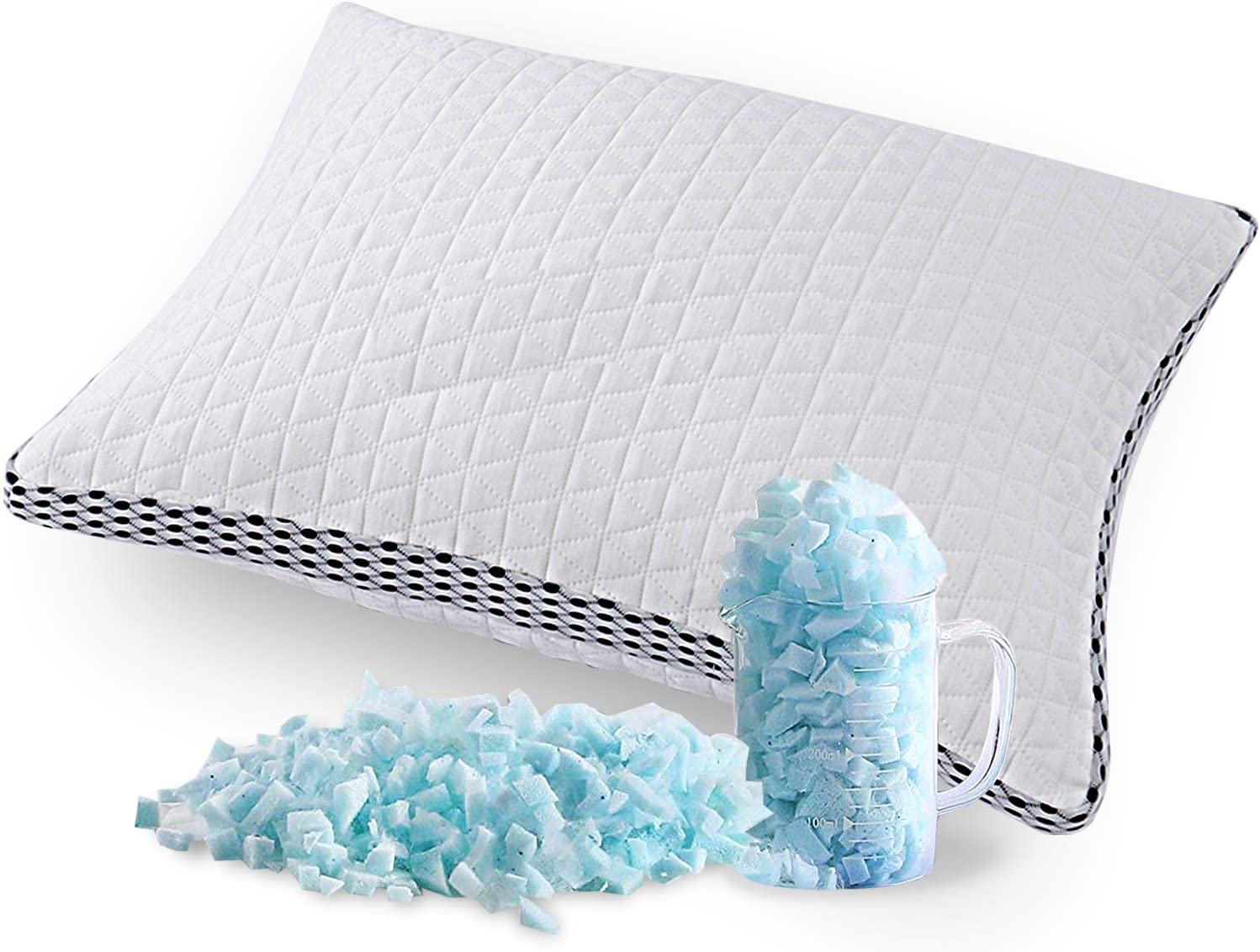The Queen Size Bamboo Cooling Pillow provides excellent Neck and Shoulder Support