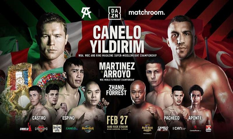 Canelo Alvarez is back against Avni Yildirim tonight on DAZN Canelo vs Yildirim Live streaming results round by round updates how to